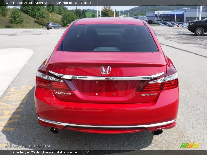 San Marino Red / Black 2017 Honda Accord Sport Sedan