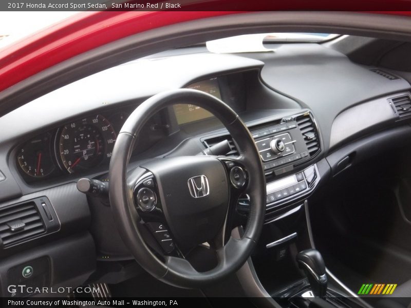 San Marino Red / Black 2017 Honda Accord Sport Sedan