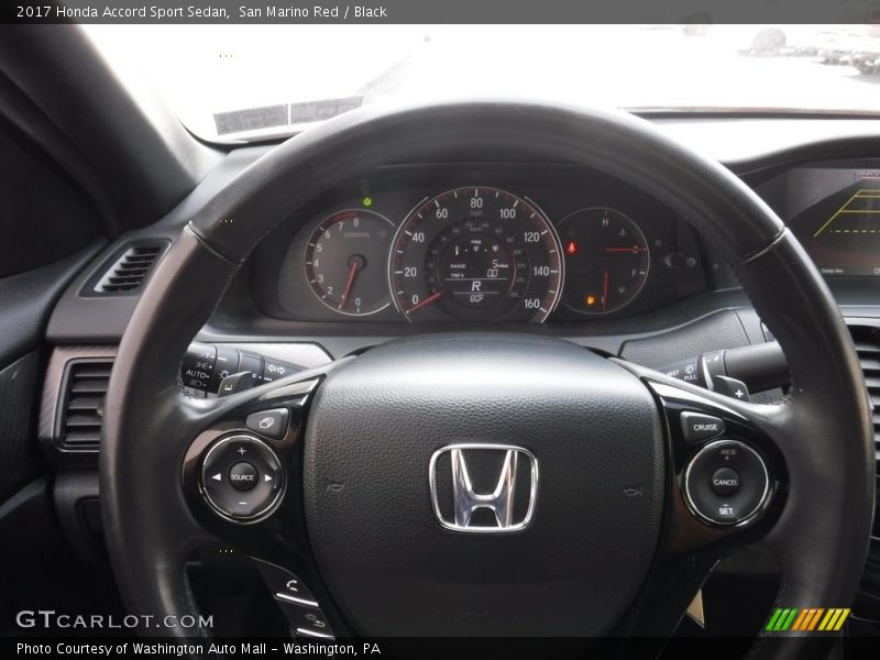 San Marino Red / Black 2017 Honda Accord Sport Sedan