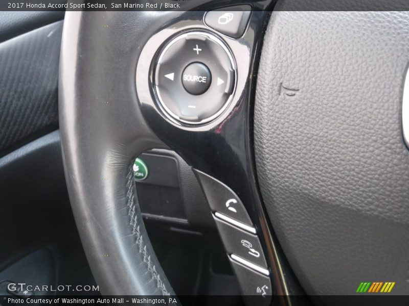 San Marino Red / Black 2017 Honda Accord Sport Sedan