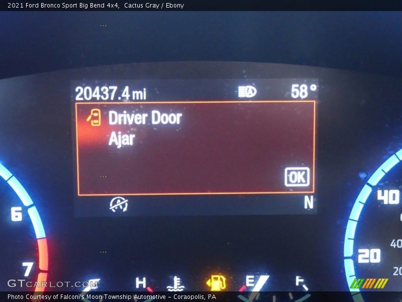 Cactus Gray / Ebony 2021 Ford Bronco Sport Big Bend 4x4