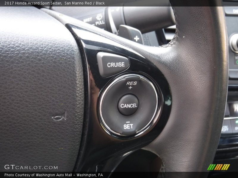San Marino Red / Black 2017 Honda Accord Sport Sedan