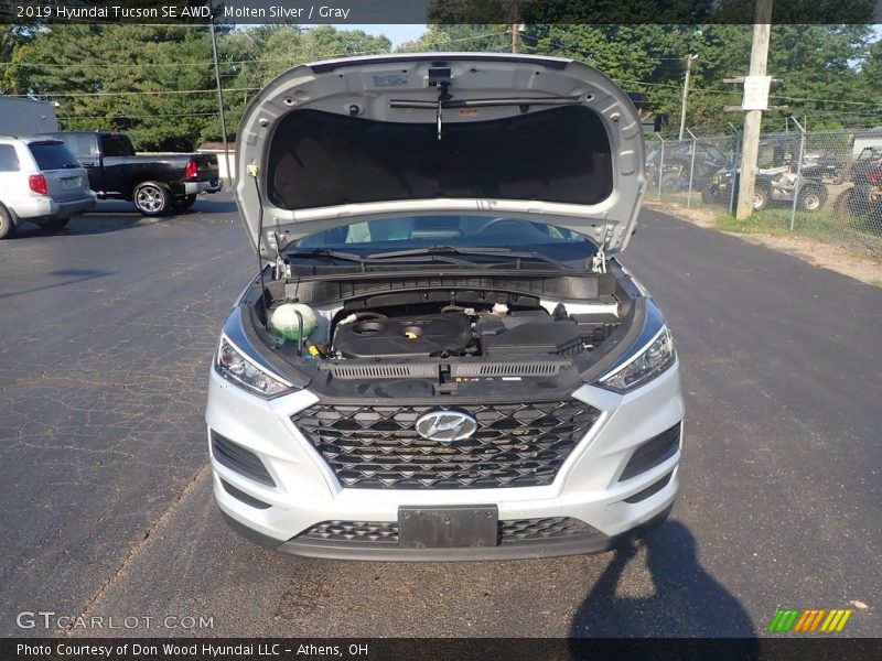 Molten Silver / Gray 2019 Hyundai Tucson SE AWD