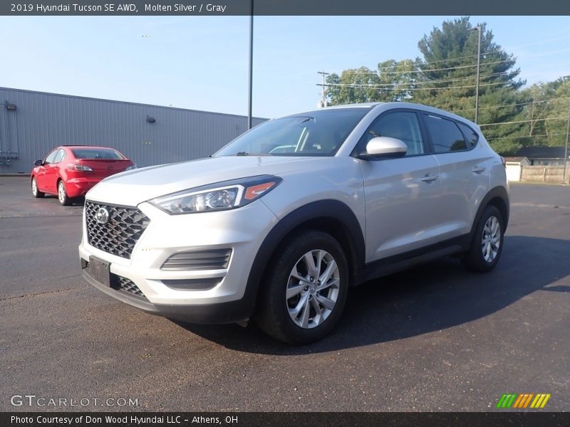 Molten Silver / Gray 2019 Hyundai Tucson SE AWD
