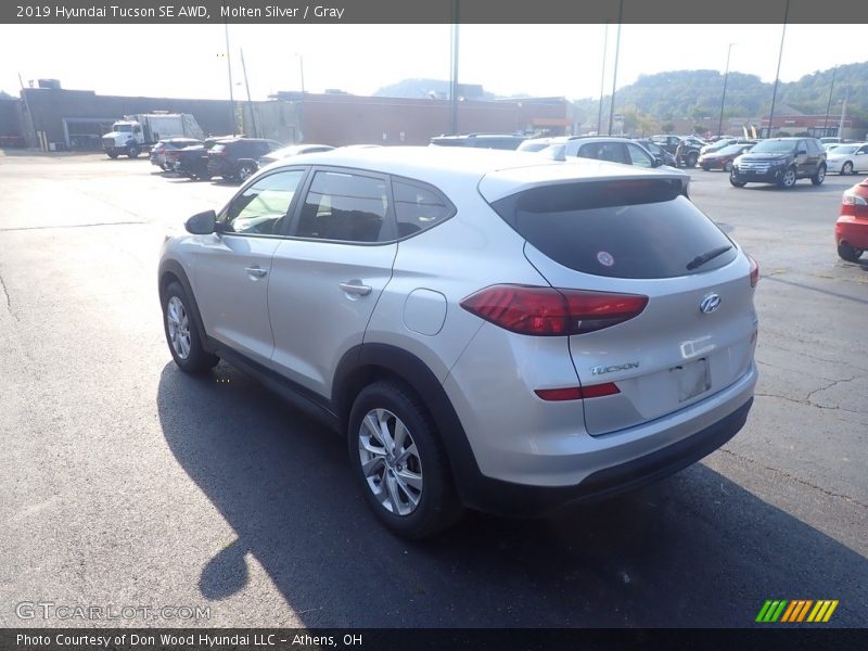 Molten Silver / Gray 2019 Hyundai Tucson SE AWD