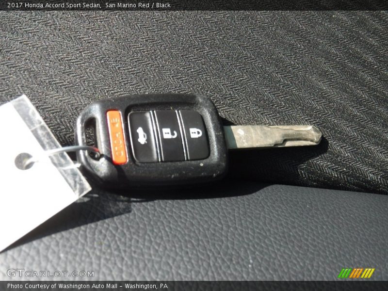 San Marino Red / Black 2017 Honda Accord Sport Sedan