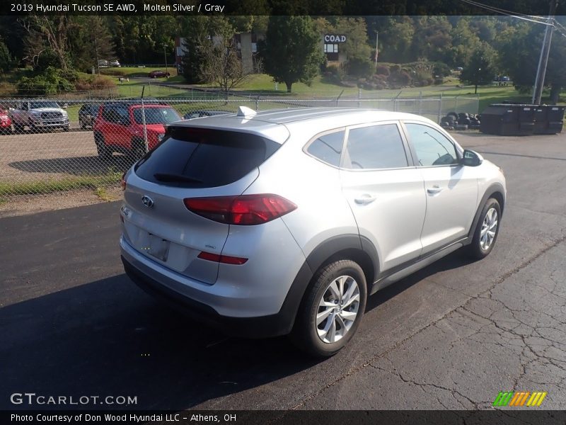 Molten Silver / Gray 2019 Hyundai Tucson SE AWD