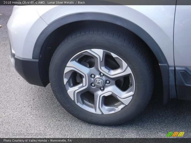 Lunar Silver Metallic / Black 2018 Honda CR-V EX-L AWD