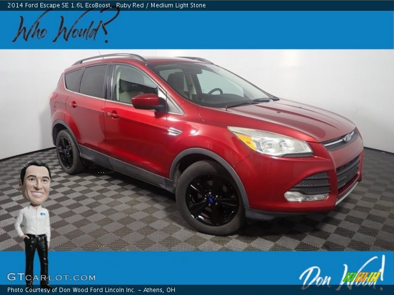 Ruby Red / Medium Light Stone 2014 Ford Escape SE 1.6L EcoBoost