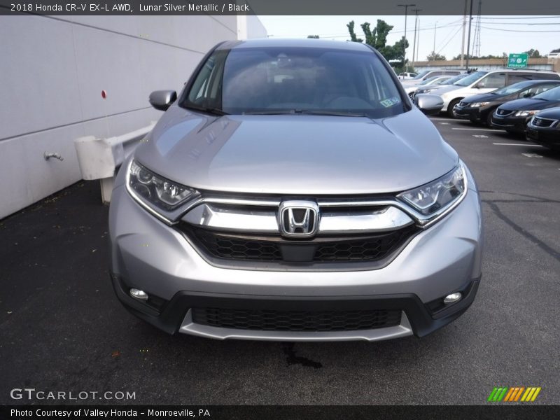 Lunar Silver Metallic / Black 2018 Honda CR-V EX-L AWD