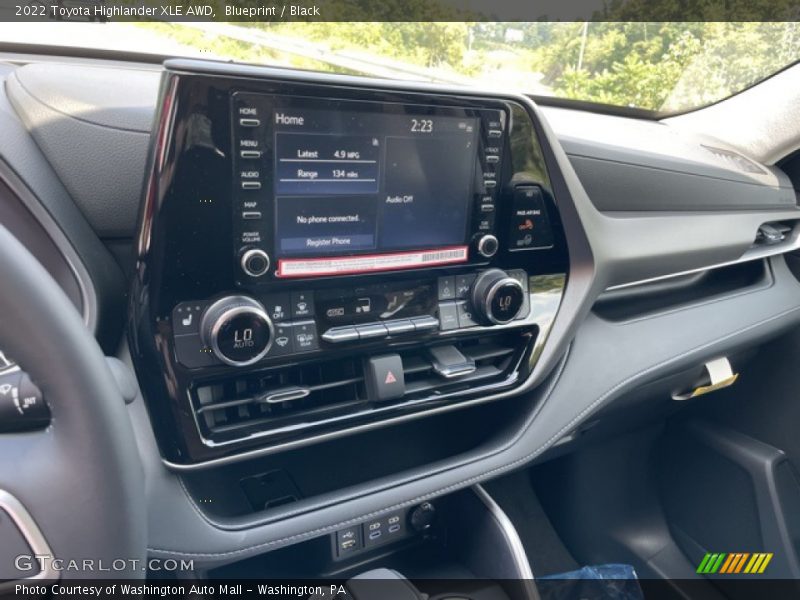Blueprint / Black 2022 Toyota Highlander XLE AWD
