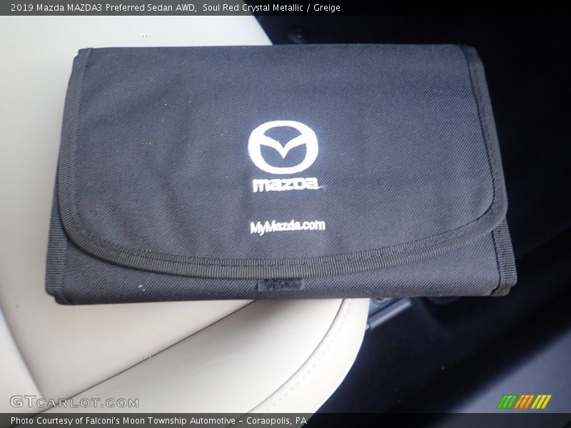 Soul Red Crystal Metallic / Greige 2019 Mazda MAZDA3 Preferred Sedan AWD