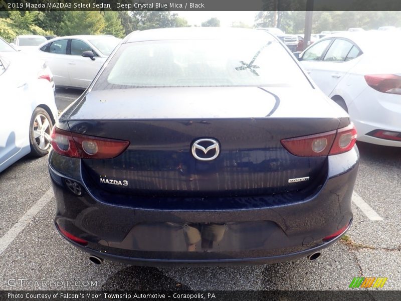 Deep Crystal Blue Mica / Black 2019 Mazda MAZDA3 Select Sedan