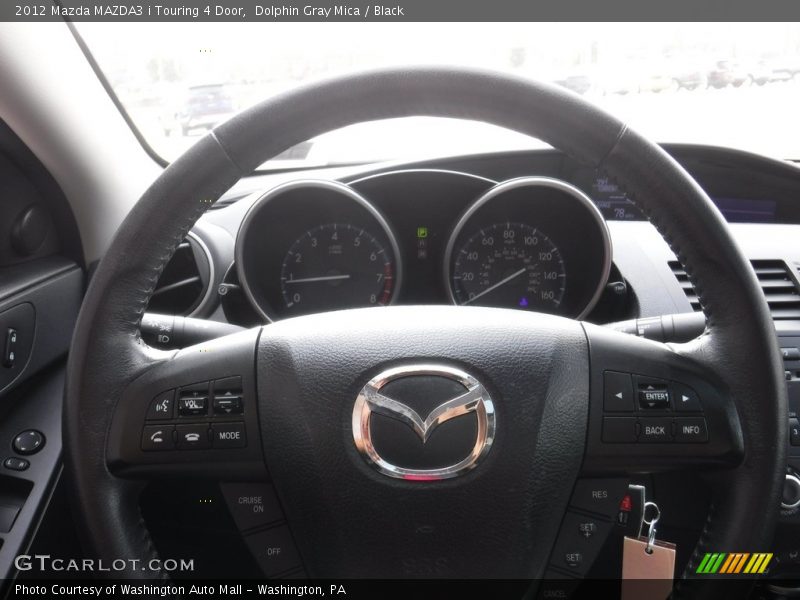 Dolphin Gray Mica / Black 2012 Mazda MAZDA3 i Touring 4 Door