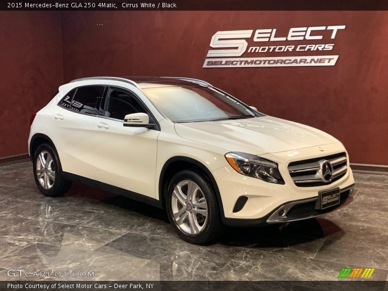 Cirrus White / Black 2015 Mercedes-Benz GLA 250 4Matic