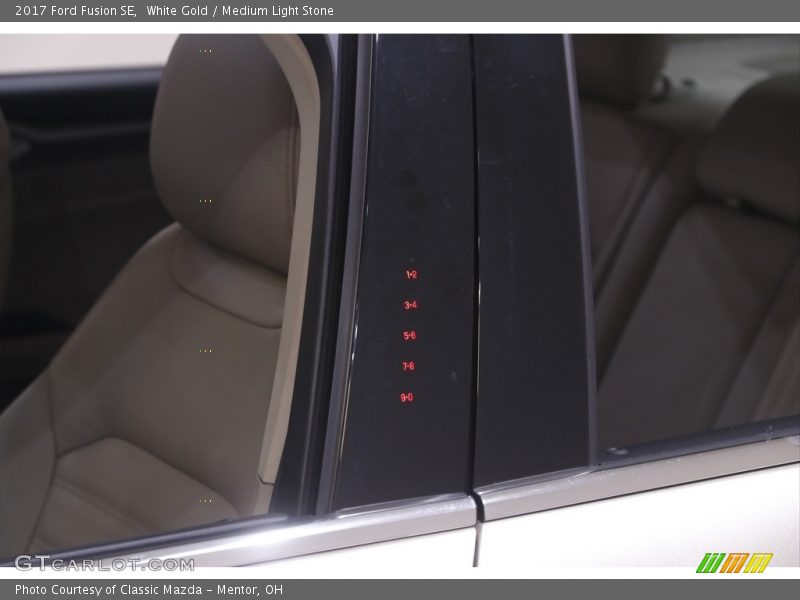 White Gold / Medium Light Stone 2017 Ford Fusion SE