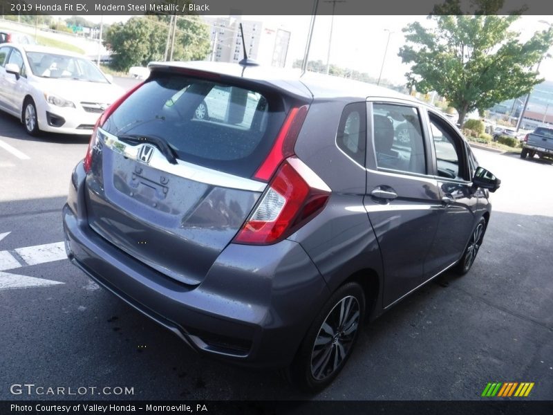 Modern Steel Metallic / Black 2019 Honda Fit EX