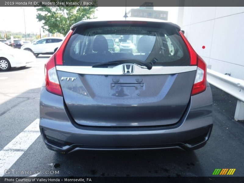 Modern Steel Metallic / Black 2019 Honda Fit EX