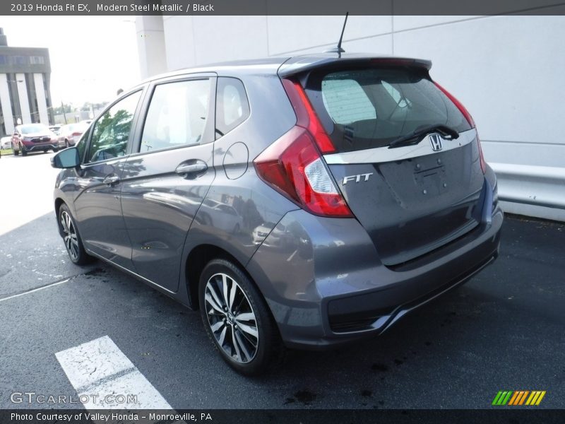 Modern Steel Metallic / Black 2019 Honda Fit EX