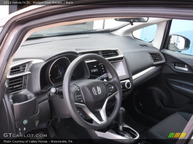 Modern Steel Metallic / Black 2019 Honda Fit EX