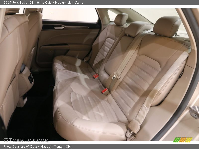 White Gold / Medium Light Stone 2017 Ford Fusion SE