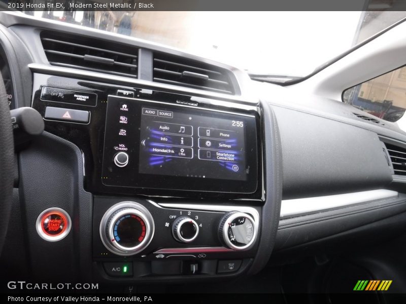 Modern Steel Metallic / Black 2019 Honda Fit EX