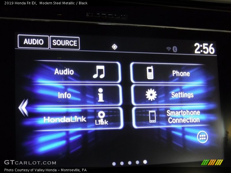 Modern Steel Metallic / Black 2019 Honda Fit EX