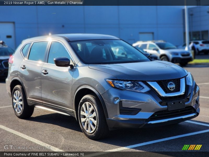 Gun Metallic / Charcoal 2019 Nissan Rogue S AWD