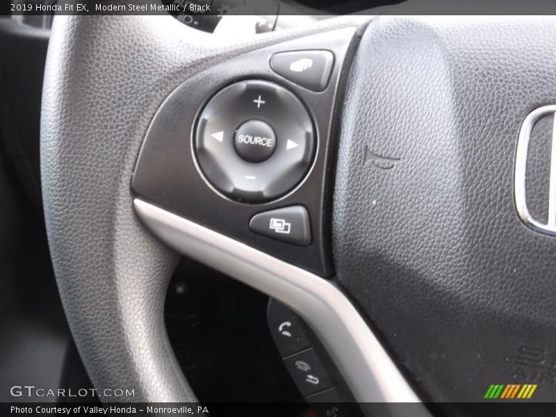 Modern Steel Metallic / Black 2019 Honda Fit EX