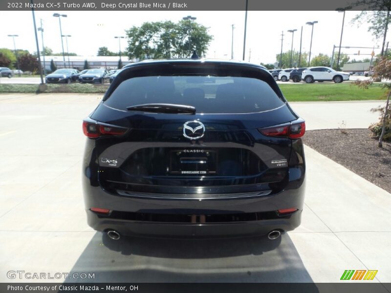 Deep Crystal Blue Mica / Black 2022 Mazda CX-5 Turbo AWD