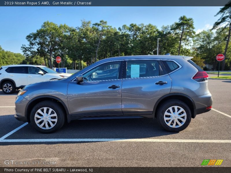 Gun Metallic / Charcoal 2019 Nissan Rogue S AWD