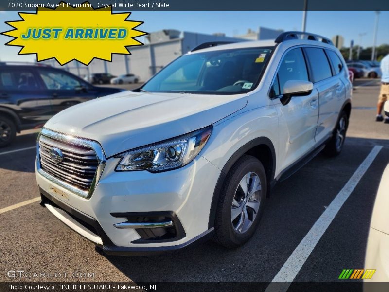 Crystal White Pearl / Slate 2020 Subaru Ascent Premium