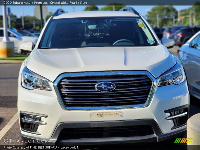 Crystal White Pearl / Slate 2020 Subaru Ascent Premium