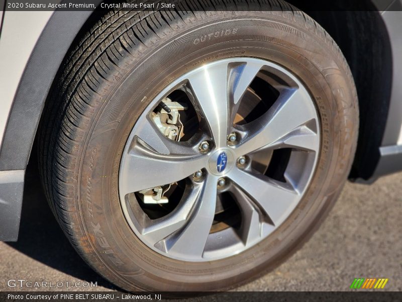 Crystal White Pearl / Slate 2020 Subaru Ascent Premium