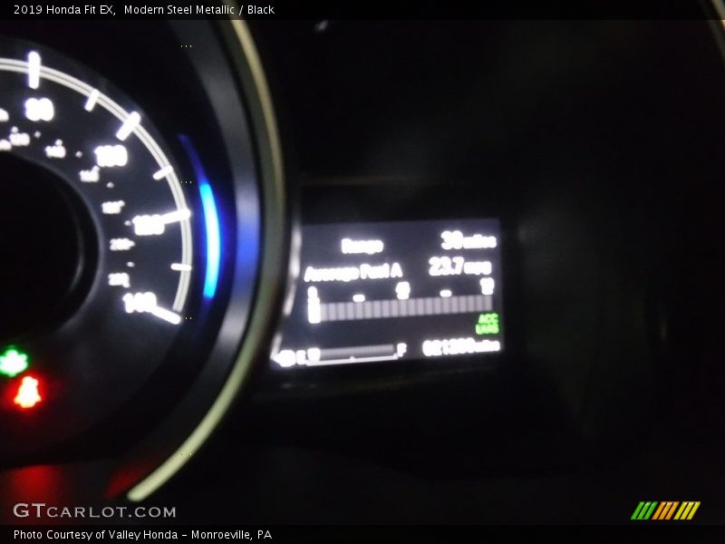 Modern Steel Metallic / Black 2019 Honda Fit EX