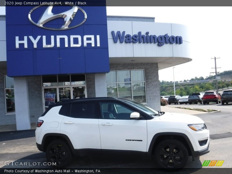 White / Black 2020 Jeep Compass Latitude 4x4