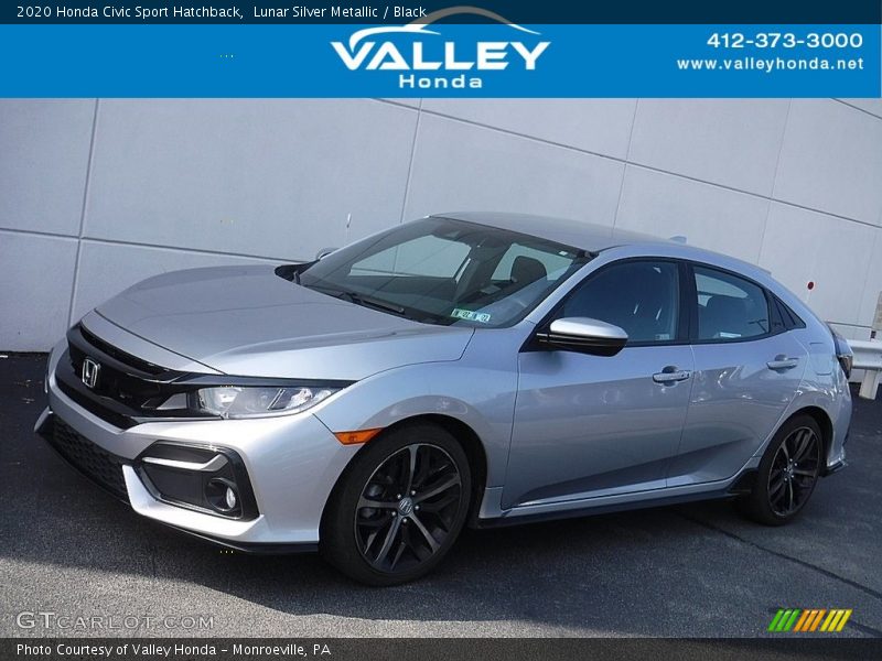 Lunar Silver Metallic / Black 2020 Honda Civic Sport Hatchback