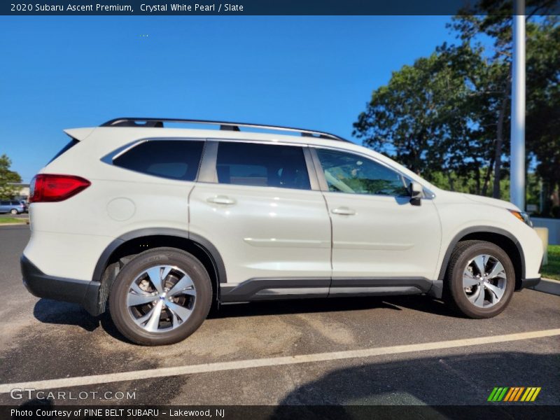 Crystal White Pearl / Slate 2020 Subaru Ascent Premium