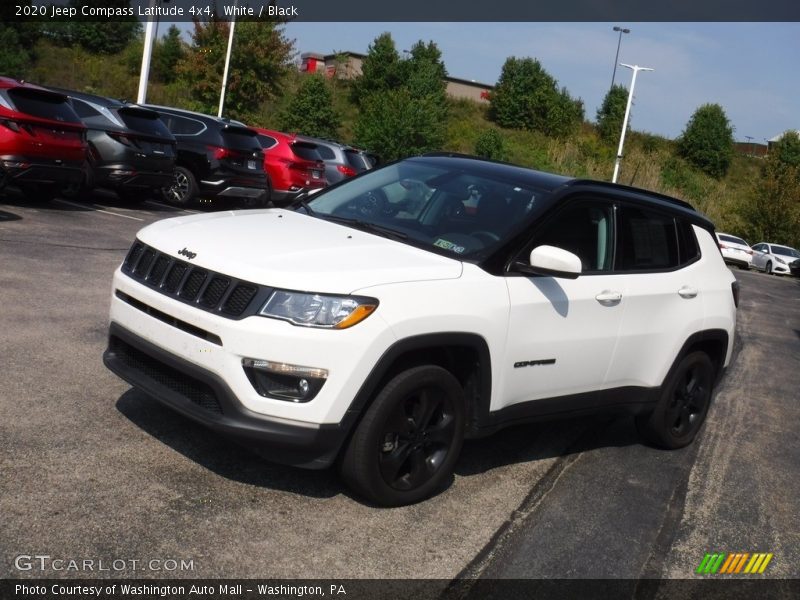 White / Black 2020 Jeep Compass Latitude 4x4