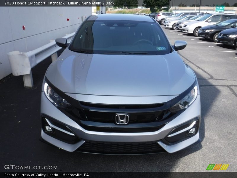 Lunar Silver Metallic / Black 2020 Honda Civic Sport Hatchback