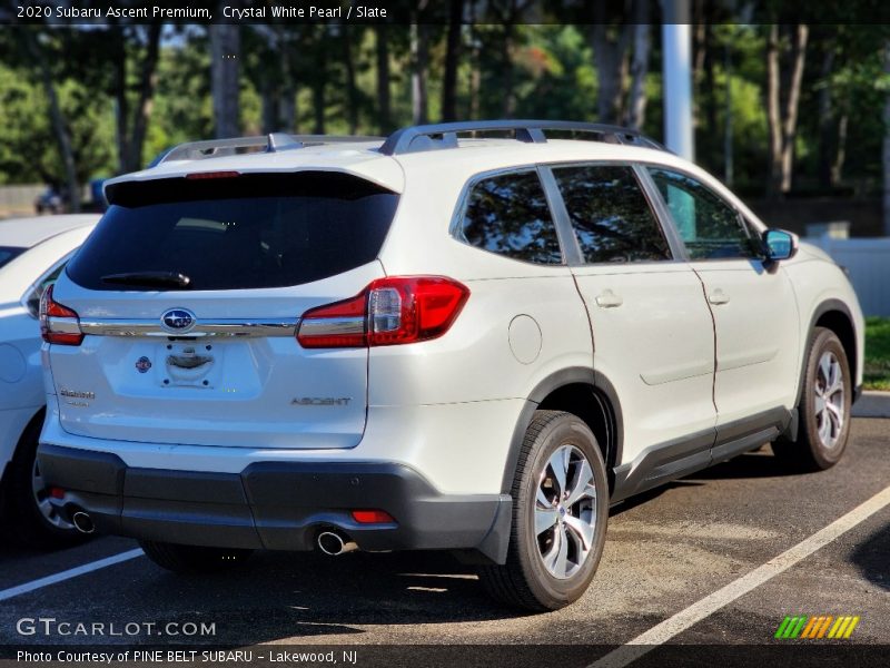 Crystal White Pearl / Slate 2020 Subaru Ascent Premium