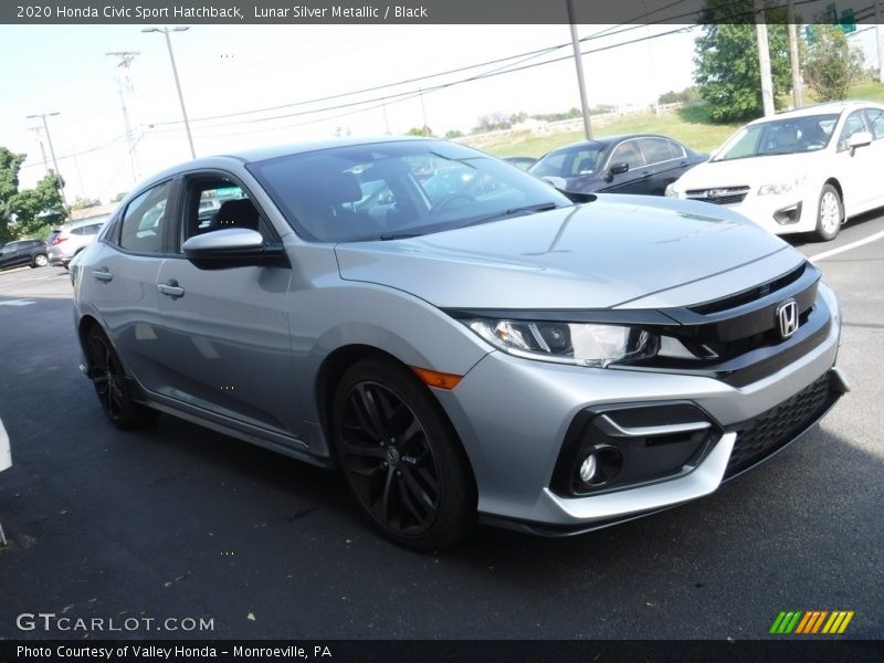 Lunar Silver Metallic / Black 2020 Honda Civic Sport Hatchback