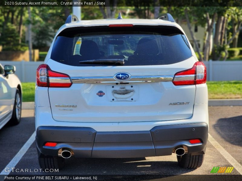 Crystal White Pearl / Slate 2020 Subaru Ascent Premium