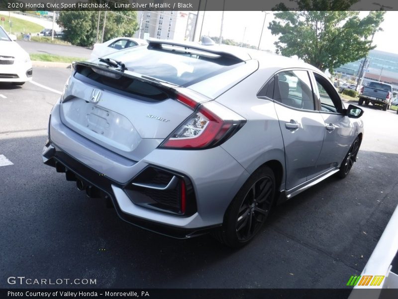 Lunar Silver Metallic / Black 2020 Honda Civic Sport Hatchback
