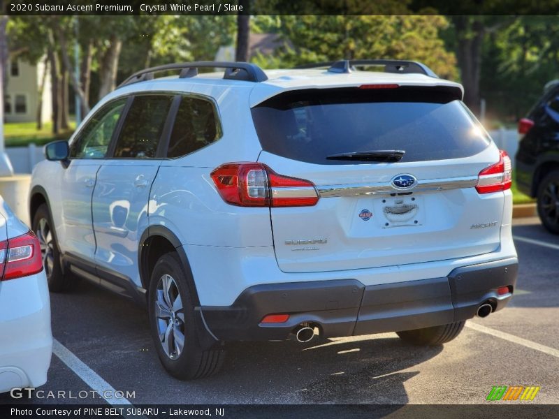 Crystal White Pearl / Slate 2020 Subaru Ascent Premium