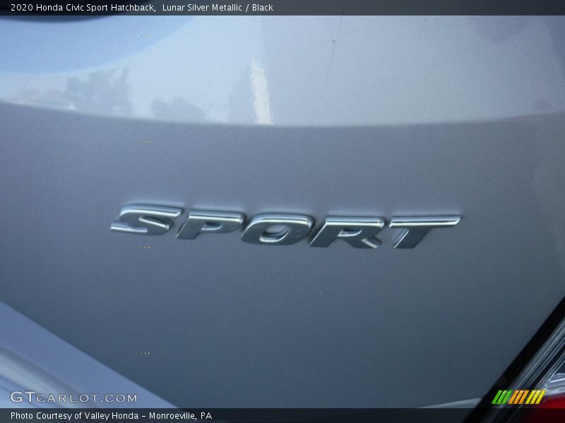 Lunar Silver Metallic / Black 2020 Honda Civic Sport Hatchback