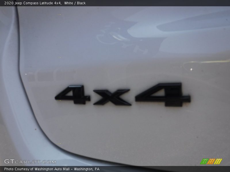 White / Black 2020 Jeep Compass Latitude 4x4
