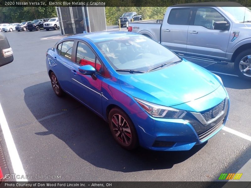 Electric Blue Metallic / Graphite 2020 Nissan Versa SV