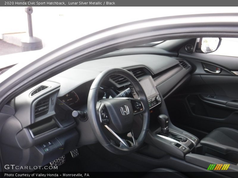 Lunar Silver Metallic / Black 2020 Honda Civic Sport Hatchback