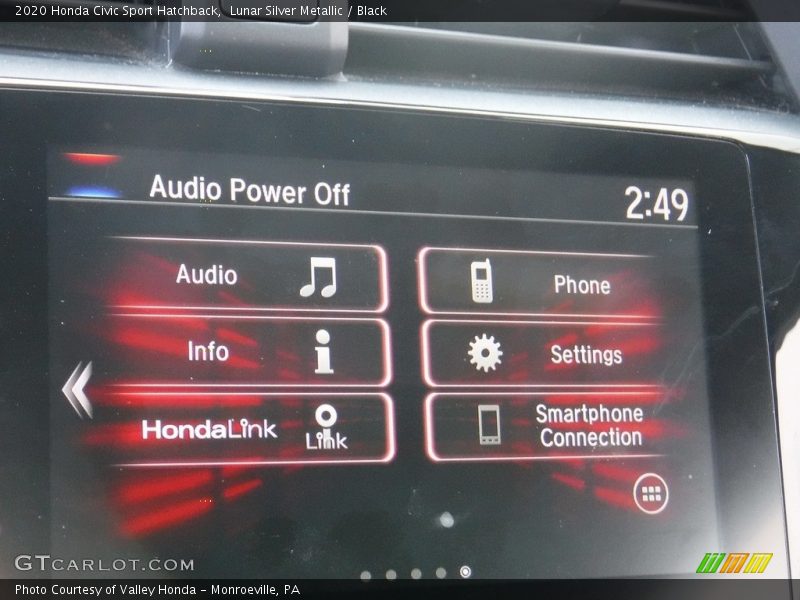 Lunar Silver Metallic / Black 2020 Honda Civic Sport Hatchback